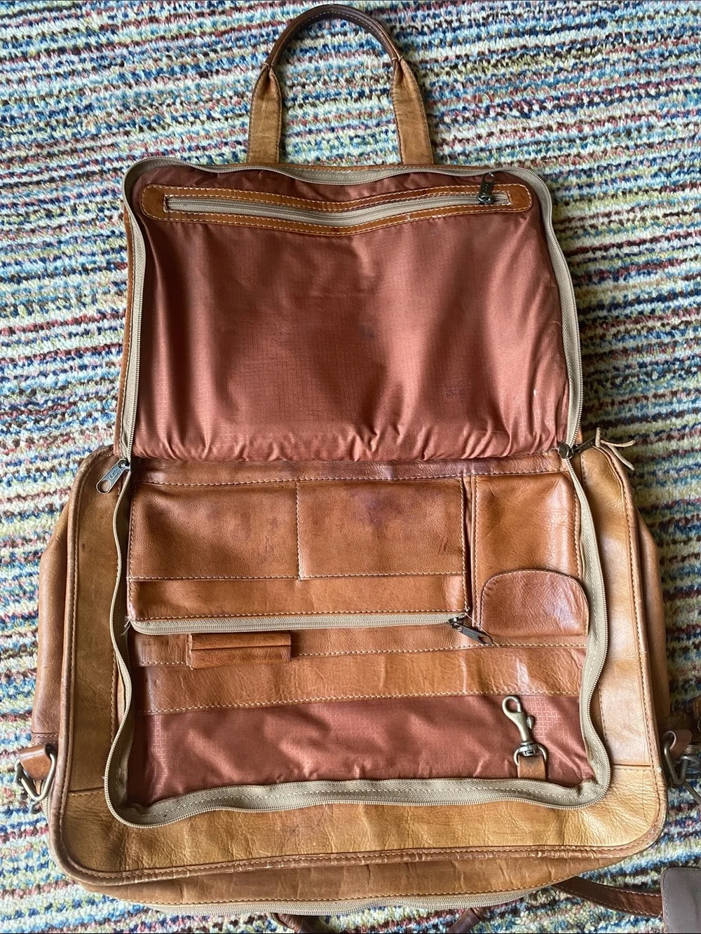 Vintage D’Brozzi Miura Leather Messenger Bag